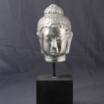Head Buddha Statue with Square Foot - 5c lgm 057