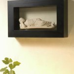 Sleeping Buddha Statue with Square Frame - 5c stn 046