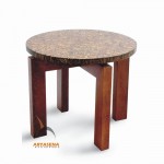 Coco Table with Round Top Resin - T 015